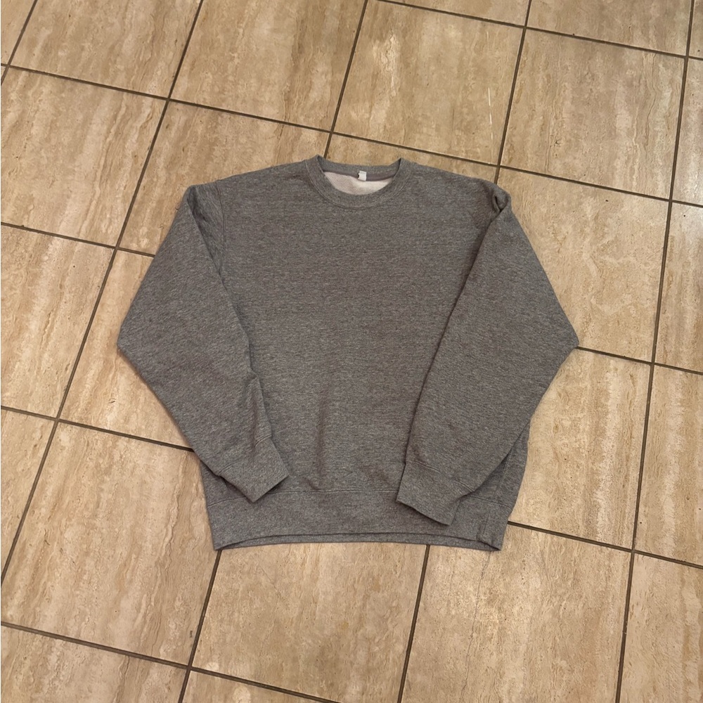Gray Men's UNIQLO crewneck sweater